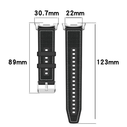 Hybrid Nylon Braid Silicone Watch Band