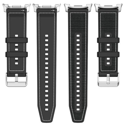 Hybrid Nylon Braid Silicone Watch Band