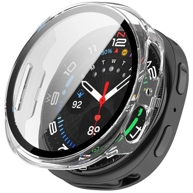 Tempered Film Integrated PC Watch Cover, For Galaxy Watch9 / 8 44mm, For Galaxy Watch9 / 8 40mm, For Samsung Galaxy Watch8 Classic 46mm