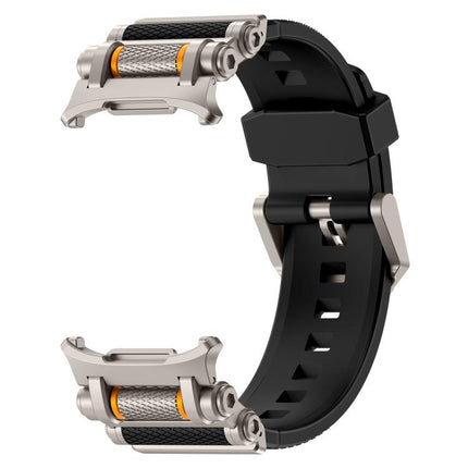Metal Watch Connector Silicone Watch Band, For Samsung Galaxy Watch Ultra 47mm / Ultra 2025 - DealBuddy