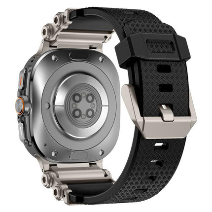 Metal Watch Connector Silicone Watch Band