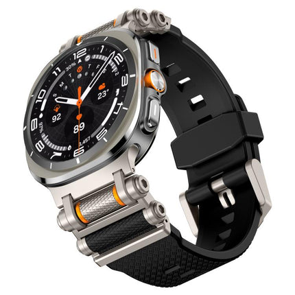 Metal Watch Connector Silicone Watch Band, For Samsung Galaxy Watch Ultra 47mm / Ultra 2025 - DealBuddy