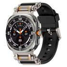 Metal Watch Connector Silicone Watch Band, For Samsung Galaxy Watch Ultra 47mm / Ultra 2025 - DealBuddy