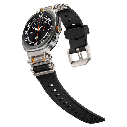 Metal Watch Connector Silicone Watch Band, For Samsung Galaxy Watch Ultra 47mm / Ultra 2025 - DealBuddy