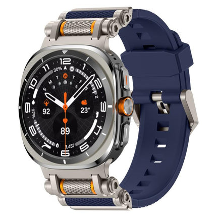 Metal Watch Connector Silicone Watch Band, For Samsung Galaxy Watch Ultra 47mm / Ultra 2025 - DealBuddy