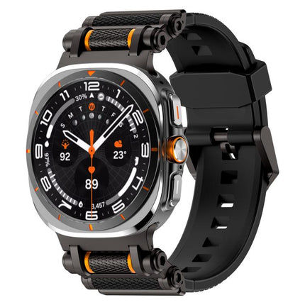 Metal Watch Connector Silicone Watch Band, For Samsung Galaxy Watch Ultra 47mm / Ultra 2025 - DealBuddy