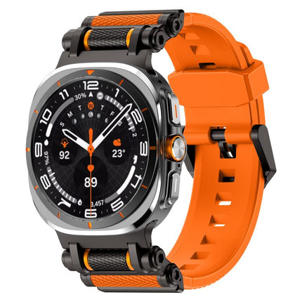 Metal Watch Connector Silicone Watch Band, For Samsung Galaxy Watch Ultra 47mm / Ultra 2025 - DealBuddy