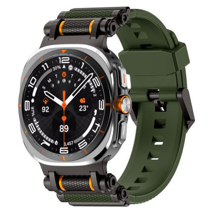 Metal Watch Connector Silicone Watch Band, For Samsung Galaxy Watch Ultra 47mm / Ultra 2025 - DealBuddy