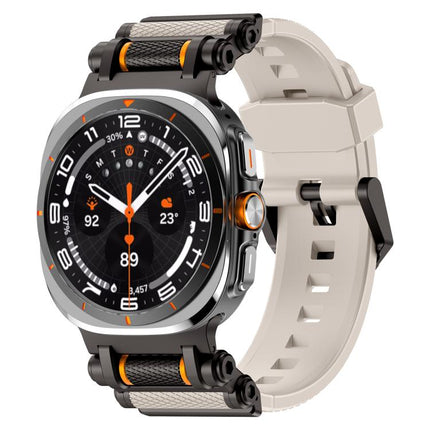 Metal Watch Connector Silicone Watch Band, For Samsung Galaxy Watch Ultra 47mm / Ultra 2025 - DealBuddy