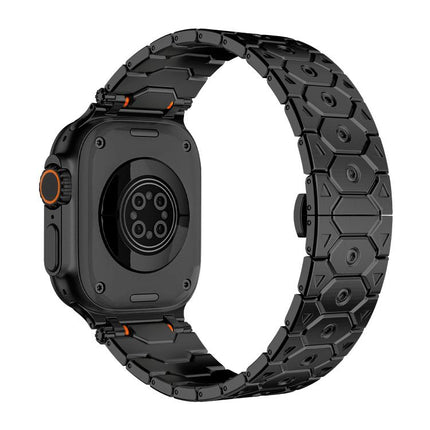 Octagonal Stainless Steel  Watch, For Apple Watch 46mm / 49mm / 45mm / 44mm - DealBuddy