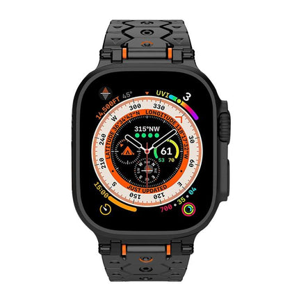 Octagonal Stainless Steel  Watch, For Apple Watch 46mm / 49mm / 45mm / 44mm - DealBuddy