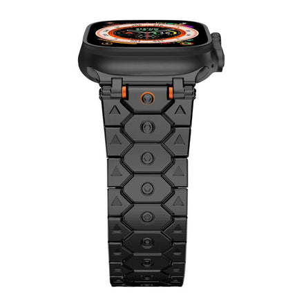 Octagonal Stainless Steel  Watch, For Apple Watch 46mm / 49mm / 45mm / 44mm - DealBuddy