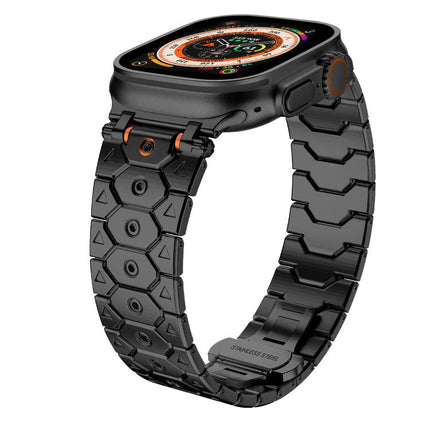 Octagonal Stainless Steel  Watch, For Apple Watch 46mm / 49mm / 45mm / 44mm - DealBuddy