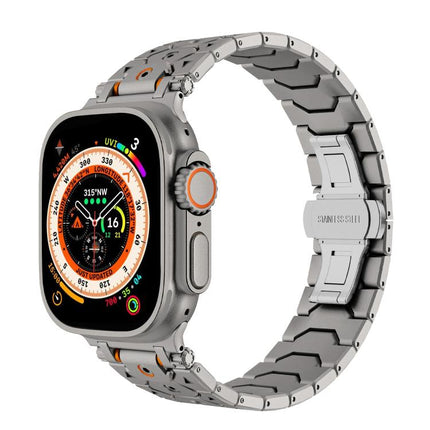 Octagonal Stainless Steel  Watch, For Apple Watch 46mm / 49mm / 45mm / 44mm - DealBuddy