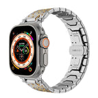 For Apple Watch 46mm / 49mm / 45mm / 44mm / Silver Inter Gold