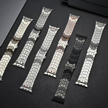 Octagonal Stainless Steel  Watch, For Apple Watch 46mm / 49mm / 45mm / 44mm - DealBuddy