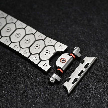 Octagonal Stainless Steel  Watch, For Apple Watch 46mm / 49mm / 45mm / 44mm - DealBuddy