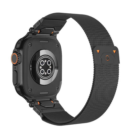 Milanese Steel Magnetic Watch Band, For Apple Watch 46mm / 49mm / 45mm / 44mm - DealBuddy