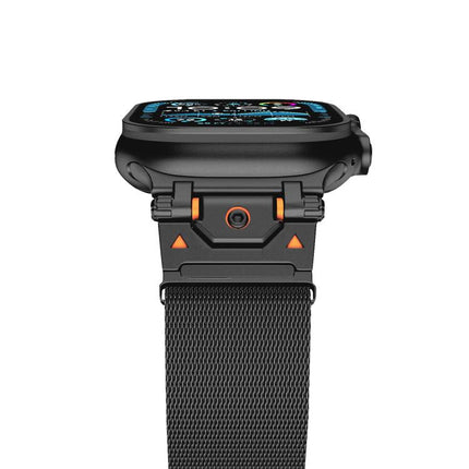 Milanese Steel Magnetic Watch Band, For Apple Watch 46mm / 49mm / 45mm / 44mm - DealBuddy