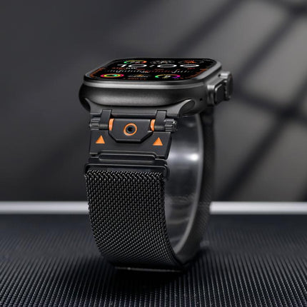 Milanese Steel Magnetic Watch Band, For Apple Watch 46mm / 49mm / 45mm / 44mm - DealBuddy
