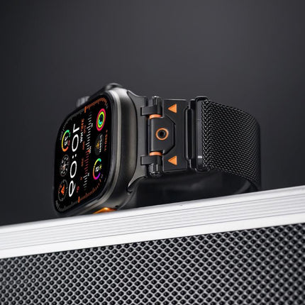 Milanese Steel Magnetic Watch Band, For Apple Watch 46mm / 49mm / 45mm / 44mm - DealBuddy
