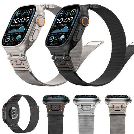 Milanese Steel Magnetic Watch Band, For Apple Watch 46mm / 49mm / 45mm / 44mm - DealBuddy