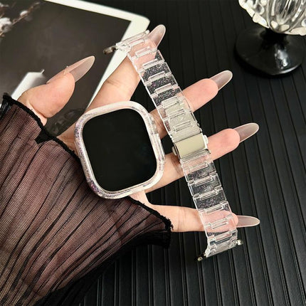 Chameleon PC Case Epoxy Resin Watch Band, For Apple Watch Series 10 46mm, For Apple Watch Series 10 42mm, For Apple Watch 44mm / 45mm, For Apple Watch 40mm / 41mm, For Apple Watch 49mm - DealBuddy
