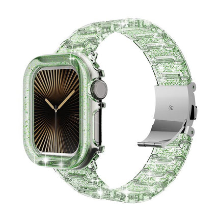 Chameleon PC Case Epoxy Resin Watch Band, For Apple Watch Series 10 46mm, For Apple Watch Series 10 42mm, For Apple Watch 44mm / 45mm, For Apple Watch 40mm / 41mm, For Apple Watch 49mm - DealBuddy
