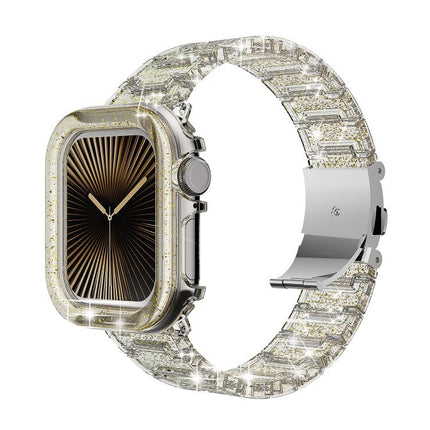 Chameleon PC Case Epoxy Resin Watch Band, For Apple Watch Series 10 46mm, For Apple Watch Series 10 42mm, For Apple Watch 44mm / 45mm, For Apple Watch 40mm / 41mm, For Apple Watch 49mm - DealBuddy