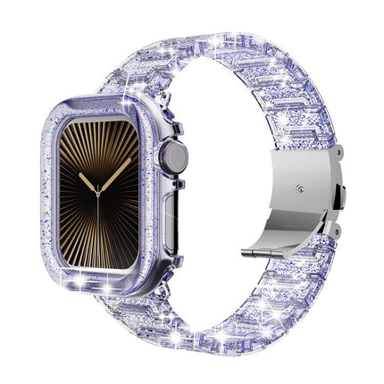 Chameleon PC Case Epoxy Resin Watch Band, For Apple Watch Series 10 46mm, For Apple Watch Series 10 42mm, For Apple Watch 44mm / 45mm, For Apple Watch 40mm / 41mm, For Apple Watch 49mm - DealBuddy