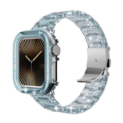 Chameleon PC Case Epoxy Resin Watch Band, For Apple Watch Series 10 46mm, For Apple Watch Series 10 42mm, For Apple Watch 44mm / 45mm, For Apple Watch 40mm / 41mm, For Apple Watch 49mm - DealBuddy