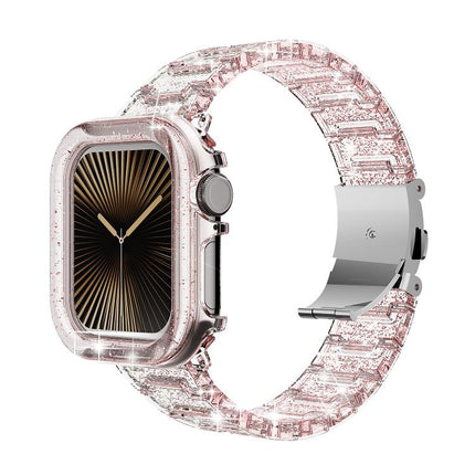 Chameleon PC Case Epoxy Resin Watch Band, For Apple Watch Series 10 46mm, For Apple Watch Series 10 42mm, For Apple Watch 44mm / 45mm, For Apple Watch 40mm / 41mm, For Apple Watch 49mm - DealBuddy