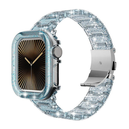 Chameleon PC Case Epoxy Resin Watch Band, For Apple Watch Series 10 46mm, For Apple Watch Series 10 42mm, For Apple Watch 44mm / 45mm, For Apple Watch 40mm / 41mm, For Apple Watch 49mm - DealBuddy