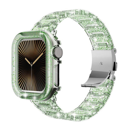 Chameleon PC Case Epoxy Resin Watch Band, For Apple Watch Series 10 46mm, For Apple Watch Series 10 42mm, For Apple Watch 44mm / 45mm, For Apple Watch 40mm / 41mm, For Apple Watch 49mm - DealBuddy