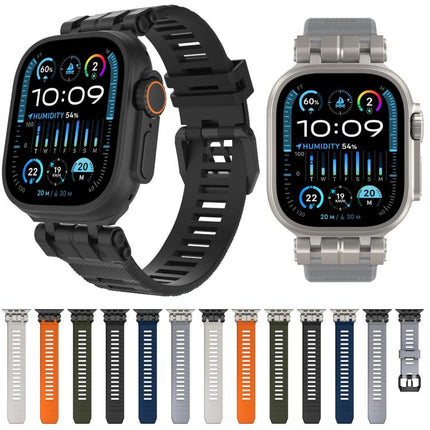 H016 Functional Series Twill Texture TPU Watch Band, For Apple Watch 46mm / 49mm / 45mm / 44mm - DealBuddy