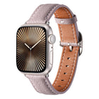 Square Buckle Litchi Texture Genuine Leather Watch Band