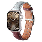 Square Buckle Litchi Texture Genuine Leather Watch Band