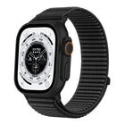 Woven Nylon Hook And Loop Fastener Metal Interface Watch Band