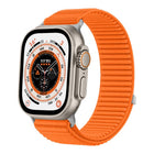 Woven Nylon Hook And Loop Fastener Metal Interface Watch Band