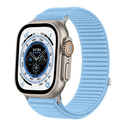 Woven Nylon Hook And Loop Fastener Metal Interface Watch Band
