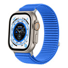 Woven Nylon Hook And Loop Fastener Metal Interface Watch Band