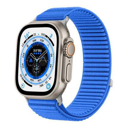 Woven Nylon Hook And Loop Fastener Metal Interface Watch Band