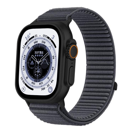Woven Nylon Hook And Loop Fastener Metal Interface Watch Band, For Apple Watch 46mm / 49mm / 45mm / 44mm, For Apple Watch 42mm / 41mm / 40mm / 38mm - DealBuddy