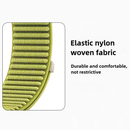 Woven Nylon Hook And Loop Fastener Metal Interface Watch Band, For Apple Watch 46mm / 49mm / 45mm / 44mm, For Apple Watch 42mm / 41mm / 40mm / 38mm - DealBuddy