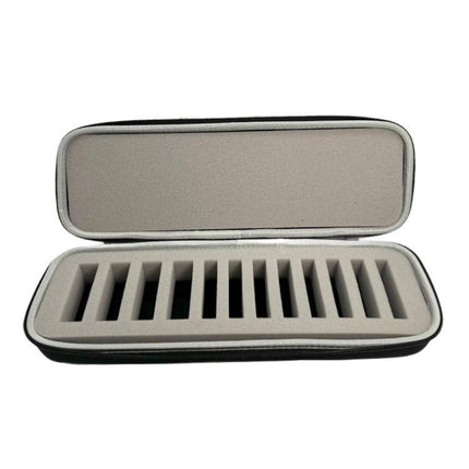 Portable Hair Beauty Grooming Trimmer Replacement Blade Hard Storage Box with 12 Built-in Blade Storage Racks - DealBuddy