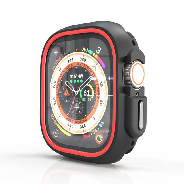Two-Color Half Wrap PC Protective Case, For Apple Watch Ultra 4 / 3 / 2 / 1 49mm, For Apple Watch 44mm / 45mm - DealBuddy