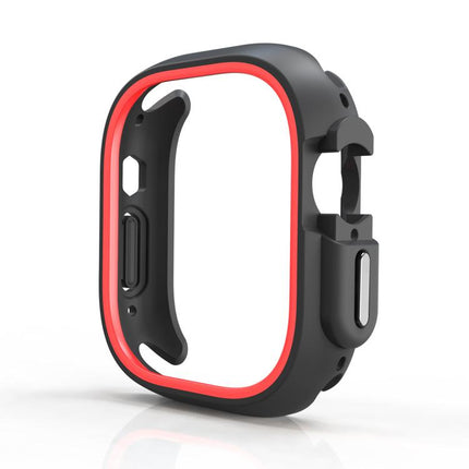 Two-Color Half Wrap PC Protective Case, For Apple Watch Ultra 4 / 3 / 2 / 1 49mm, For Apple Watch 44mm / 45mm - DealBuddy