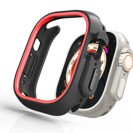 Two-Color Half Wrap PC Protective Case, For Apple Watch Ultra 4 / 3 / 2 / 1 49mm, For Apple Watch 44mm / 45mm - DealBuddy