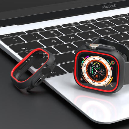 Two-Color Half Wrap PC Protective Case, For Apple Watch Ultra 4 / 3 / 2 / 1 49mm, For Apple Watch 44mm / 45mm - DealBuddy