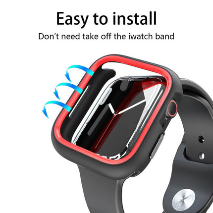 Two-Color Half Wrap PC Protective Case, For Apple Watch 44mm / 45mm, For Apple Watch Ultra 49mm - DealBuddy